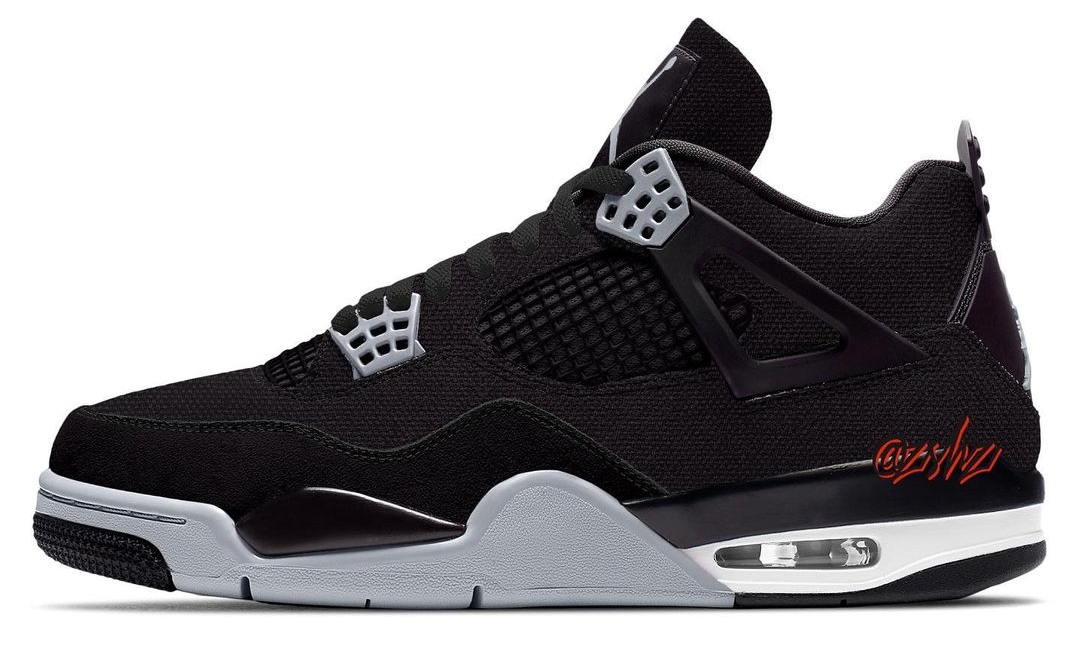 【国内 8/29 発売】ナイキ エア ジョーダン 4 レトロ “ブラックキャンバス” (NIKE AIR JORDAN 4 RETRO “Black Canvas”) [DH7138-006]