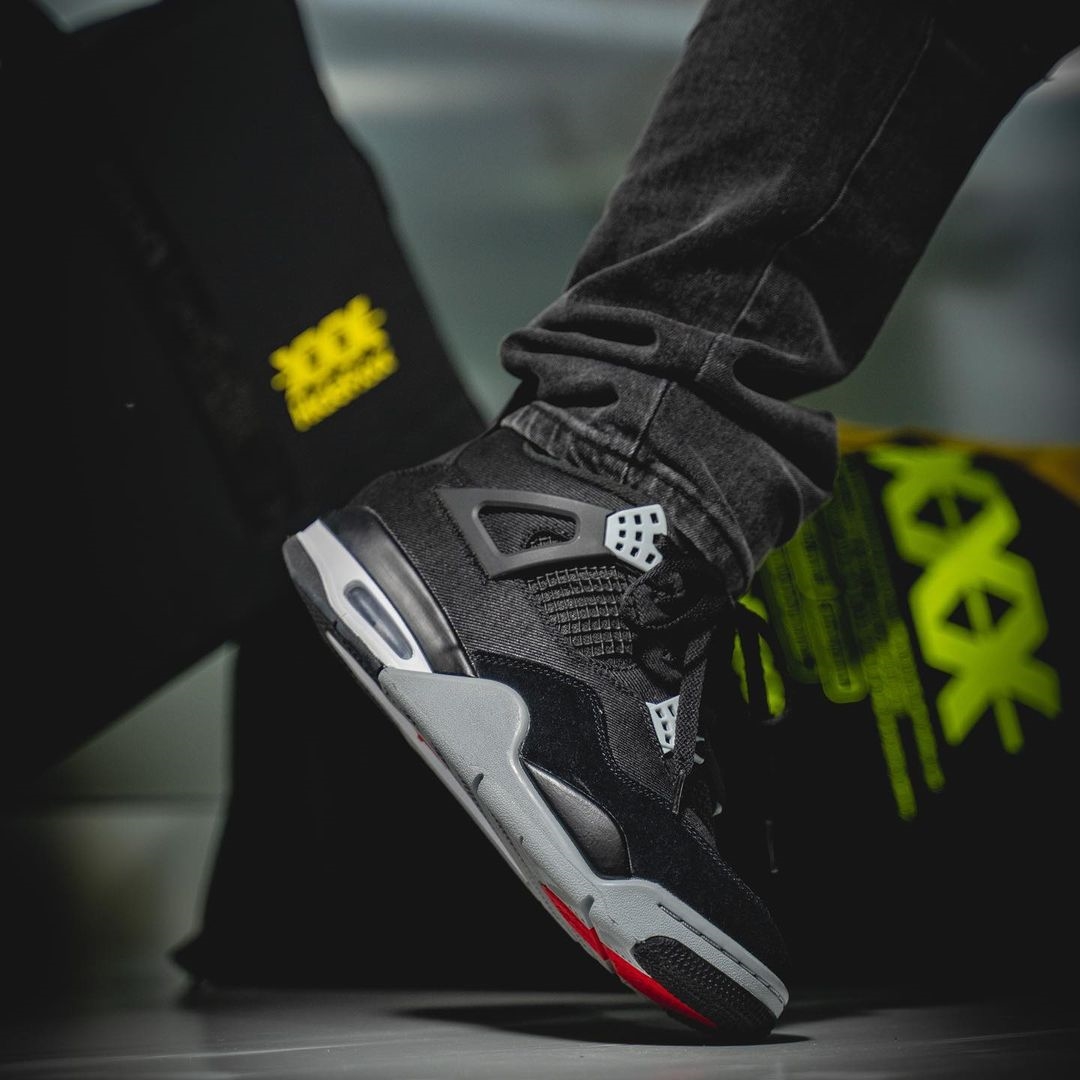 【国内 8/29 発売】ナイキ エア ジョーダン 4 レトロ “ブラックキャンバス” (NIKE AIR JORDAN 4 RETRO “Black Canvas”) [DH7138-006]