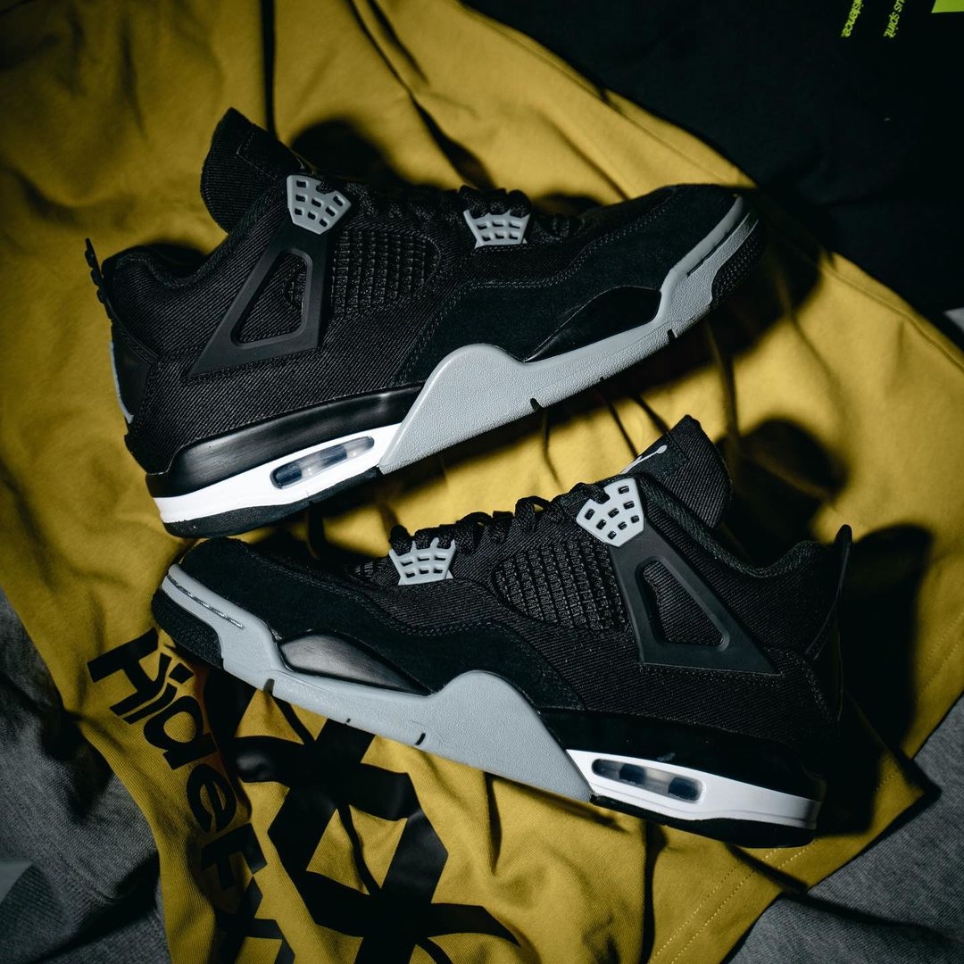 【国内 8/29 発売】ナイキ エア ジョーダン 4 レトロ “ブラックキャンバス” (NIKE AIR JORDAN 4 RETRO “Black Canvas”) [DH7138-006]