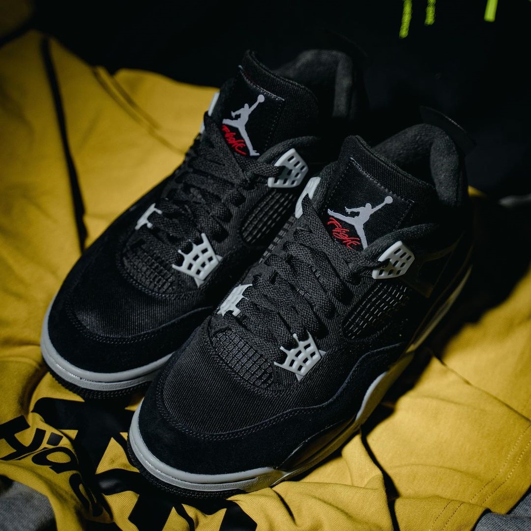 【国内 8/29 発売】ナイキ エア ジョーダン 4 レトロ “ブラックキャンバス” (NIKE AIR JORDAN 4 RETRO “Black Canvas”) [DH7138-006]