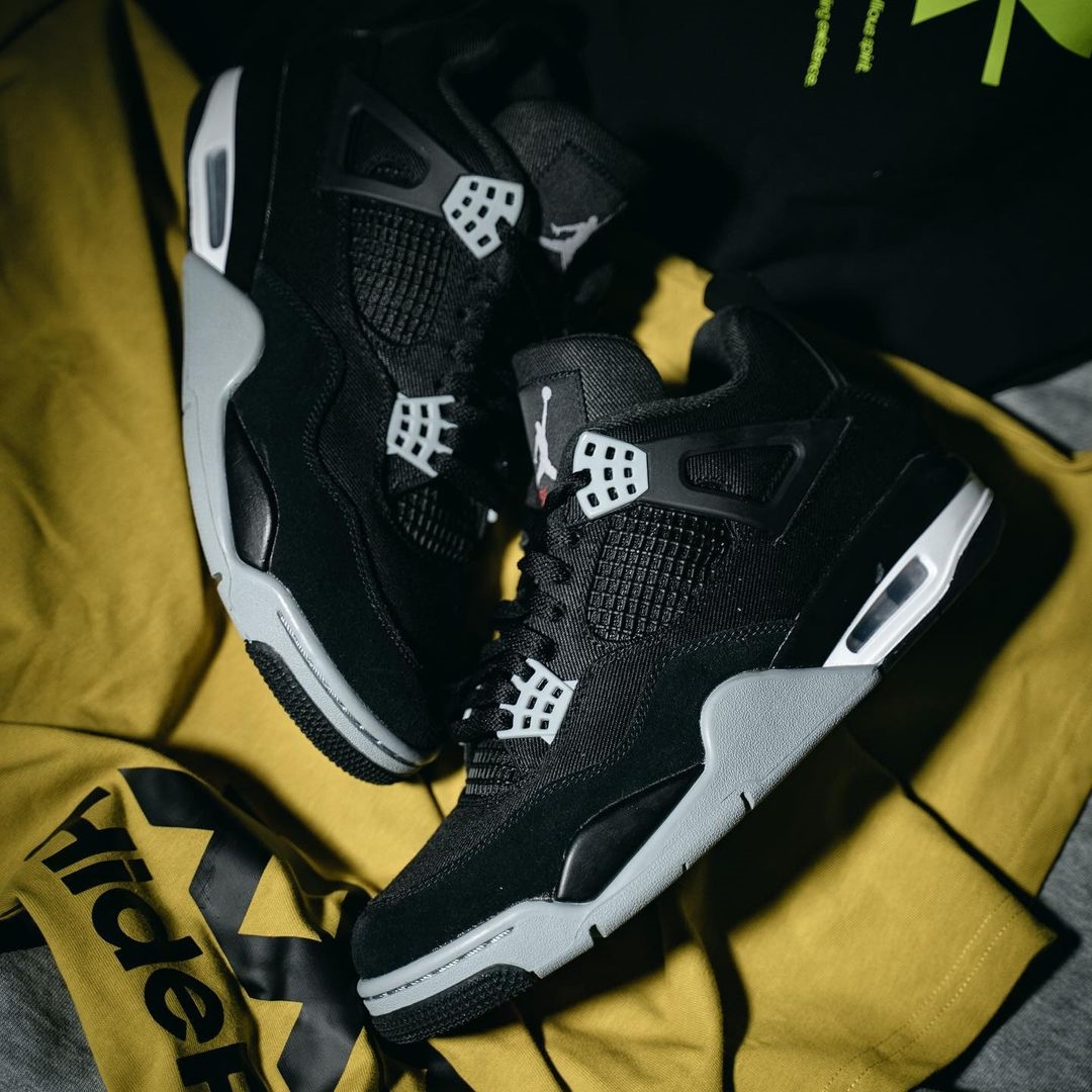 【国内 8/29 発売】ナイキ エア ジョーダン 4 レトロ “ブラックキャンバス” (NIKE AIR JORDAN 4 RETRO “Black Canvas”) [DH7138-006]