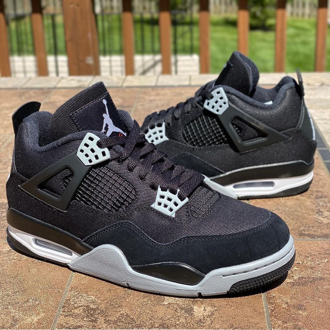 【国内 8/29 発売】ナイキ エア ジョーダン 4 レトロ “ブラックキャンバス” (NIKE AIR JORDAN 4 RETRO “Black Canvas”) [DH7138-006]