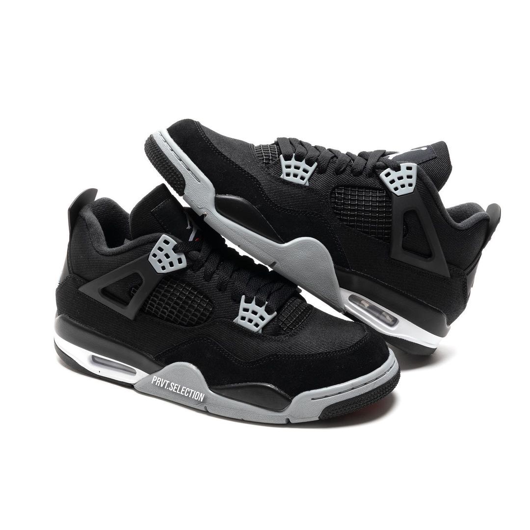 【国内 8/29 発売】ナイキ エア ジョーダン 4 レトロ “ブラックキャンバス” (NIKE AIR JORDAN 4 RETRO “Black Canvas”) [DH7138-006]