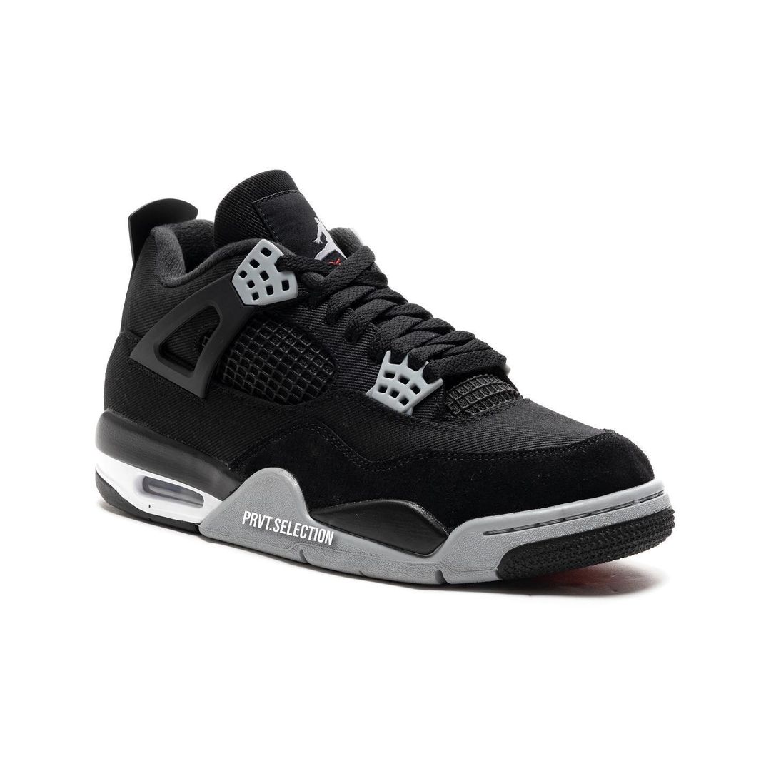 【国内 8/29 発売】ナイキ エア ジョーダン 4 レトロ “ブラックキャンバス” (NIKE AIR JORDAN 4 RETRO “Black Canvas”) [DH7138-006]