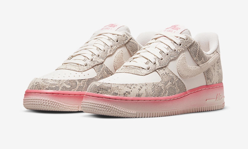 【国内 5/22 発売】ナイキ エア フォース 1 07 ロー “スネークスキン/ファントム/ピンクネビュラ” (NIKE AIR FORCE 1 07 LOW “Snake Skin/Phantom/Pink Nebula”) [DV1031-030]