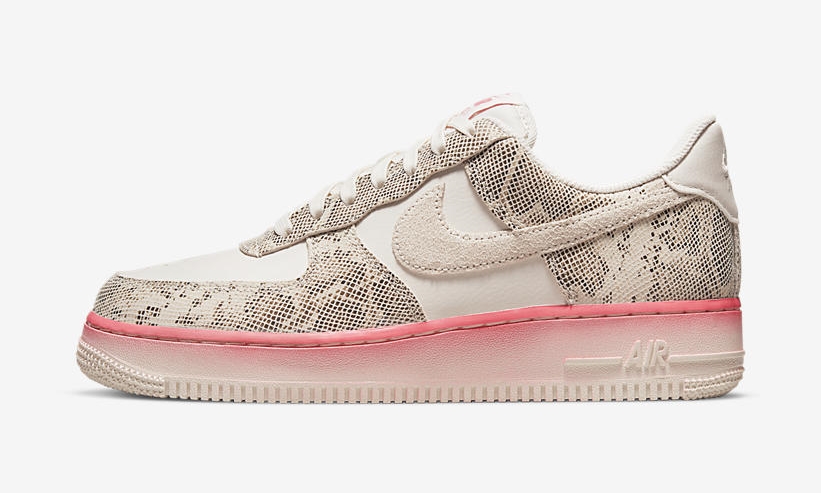 【国内 5/22 発売】ナイキ エア フォース 1 07 ロー “スネークスキン/ファントム/ピンクネビュラ” (NIKE AIR FORCE 1 07 LOW “Snake Skin/Phantom/Pink Nebula”) [DV1031-030]