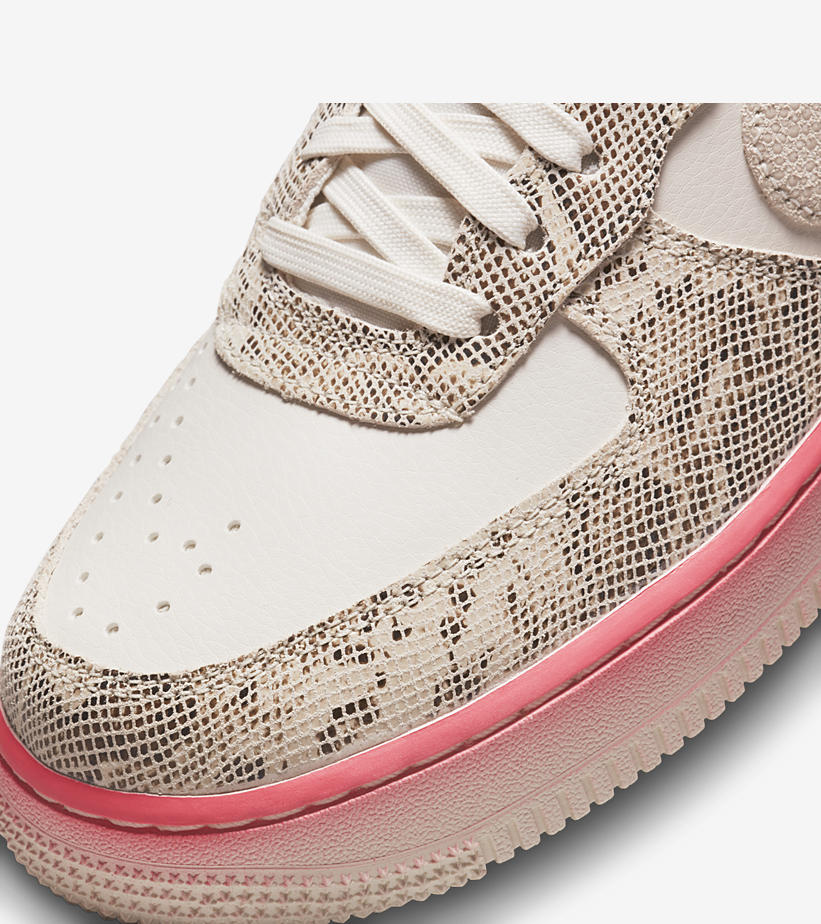 【国内 5/22 発売】ナイキ エア フォース 1 07 ロー “スネークスキン/ファントム/ピンクネビュラ” (NIKE AIR FORCE 1 07 LOW “Snake Skin/Phantom/Pink Nebula”) [DV1031-030]