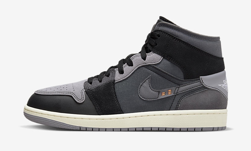 【国内 9/7 発売】NIKE AIR JORDAN 1 MID “Inside Out/Black/Grey” (ナイキ エア ジョーダン 1 ミッド “インサイドアウト/ブラック/グレー”) [DM9652-001]