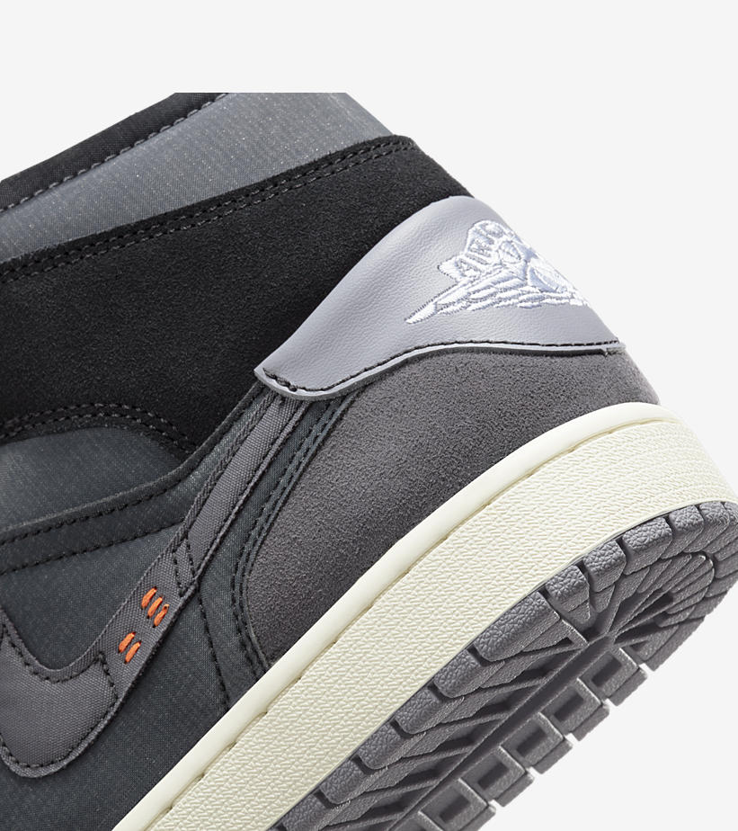 【国内 9/7 発売】NIKE AIR JORDAN 1 MID “Inside Out/Black/Grey” (ナイキ エア ジョーダン 1 ミッド “インサイドアウト/ブラック/グレー”) [DM9652-001]