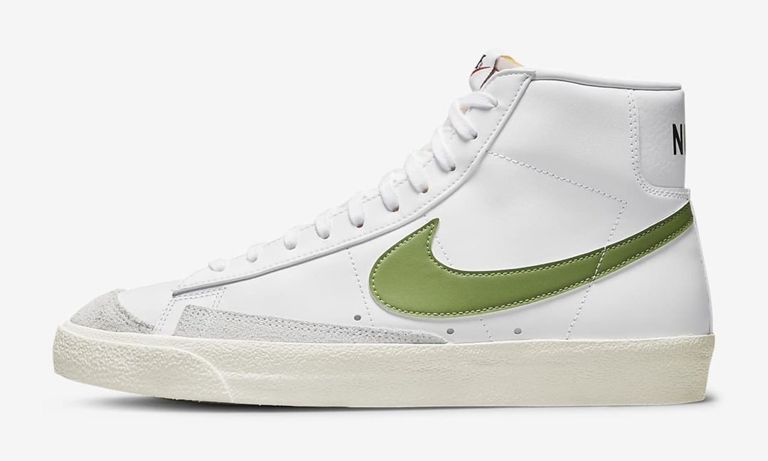 海外発売！ナイキ ブレーザー ミッド 77 ビンテージ “ホワイト/クロロフィル/ブラック” (NIKE BLAZER MID 77 VINTAGE “White/Chlorophyll/Black”) [BQ6806-116]