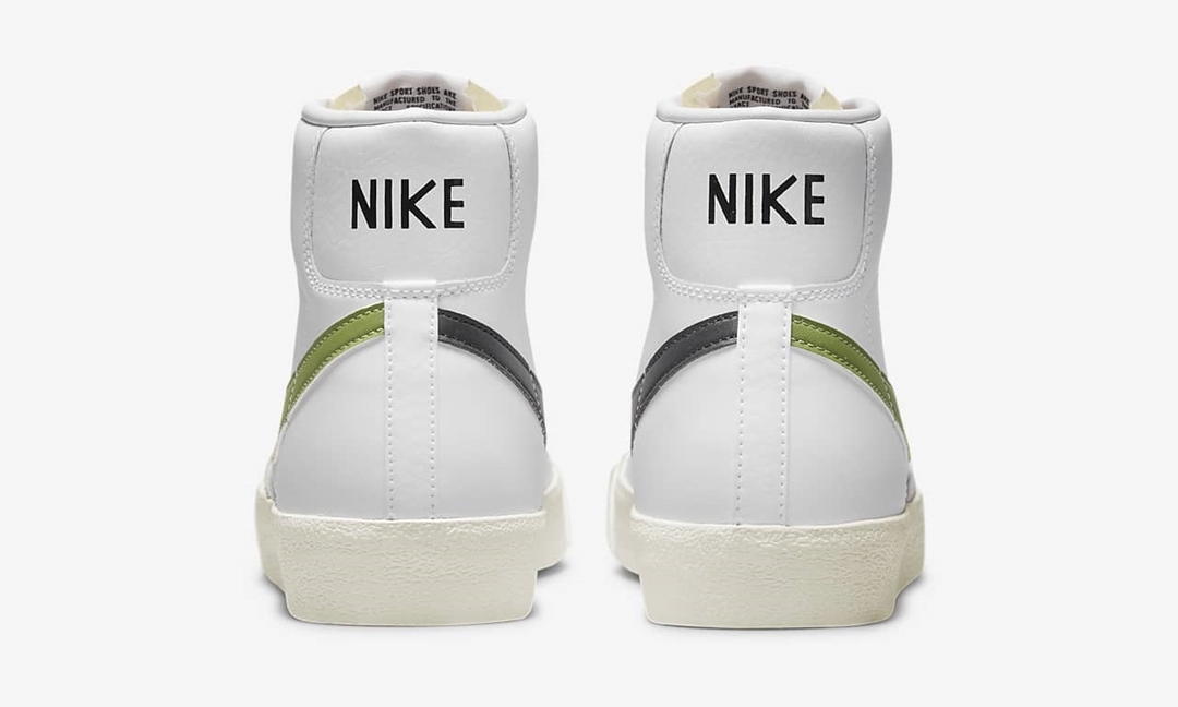 海外発売！ナイキ ブレーザー ミッド 77 ビンテージ “ホワイト/クロロフィル/ブラック” (NIKE BLAZER MID 77 VINTAGE “White/Chlorophyll/Black”) [BQ6806-116]