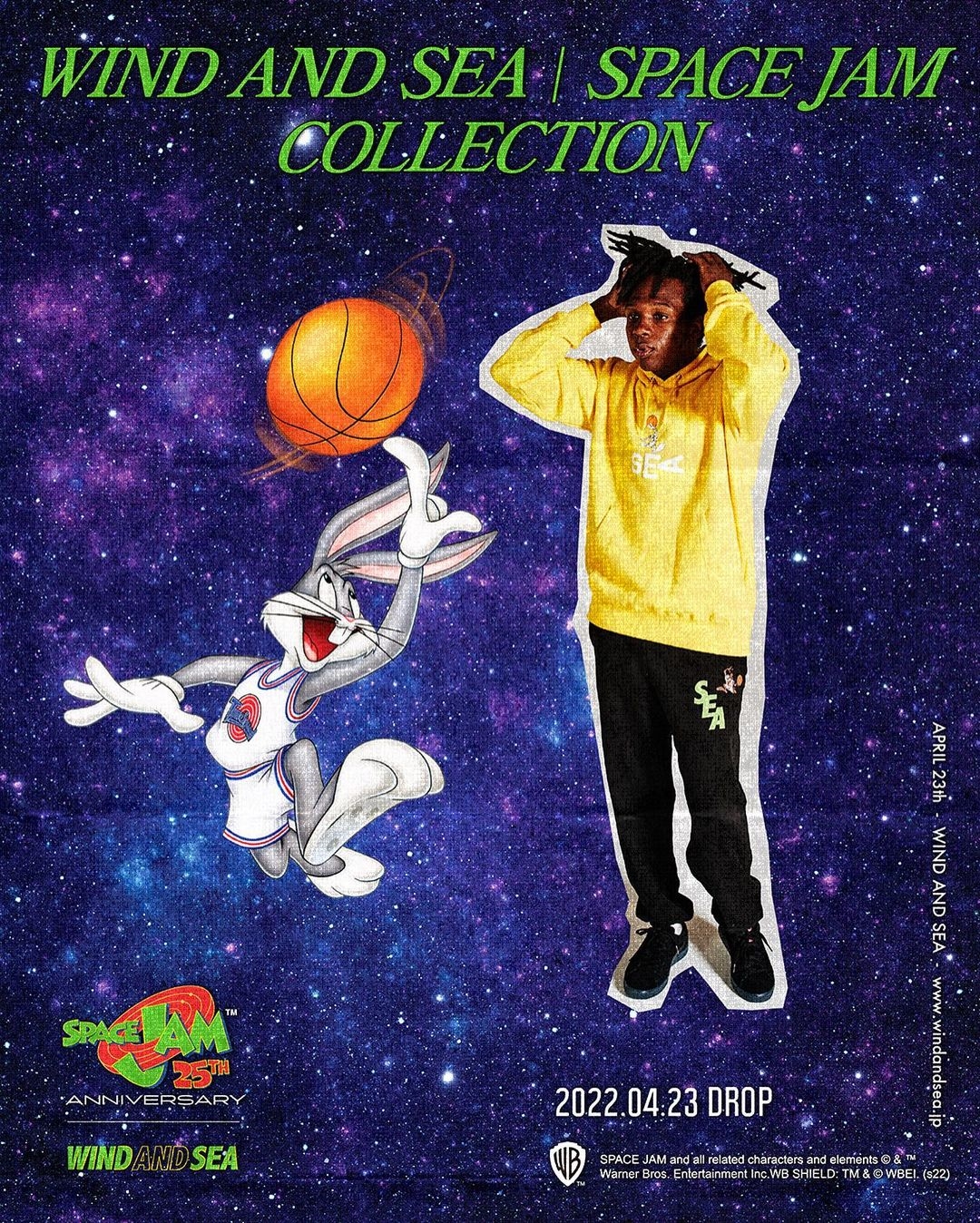 【4/23 先行、4/30 発売】SPACE JAM × WIND AND SEA COLLECTION (スペースジャム ウィンダンシー)