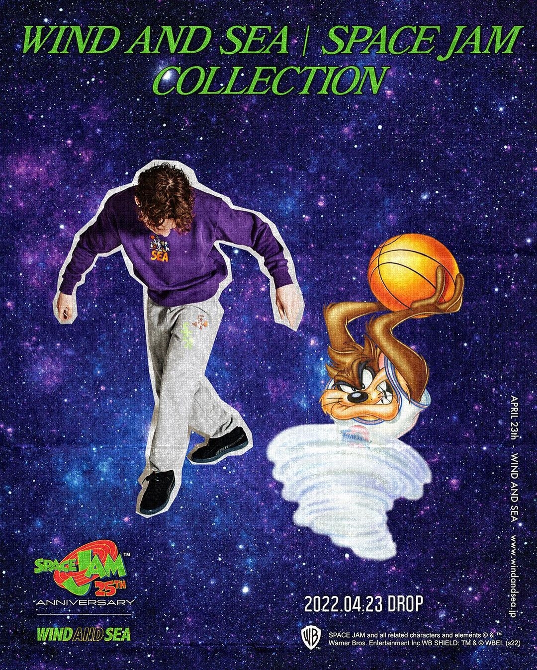 【4/23 先行、4/30 発売】SPACE JAM × WIND AND SEA COLLECTION (スペースジャム ウィンダンシー)