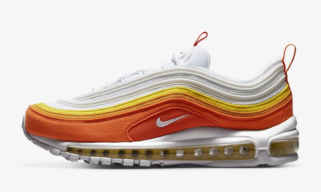 海外発売！ナイキ エア マックス 97 “ラッシュオレンジ/ビビッドサルファー” (NIKE AIR MAX 97 “Rush Orange/Vivid Sulfur”) [DQ8237-800]