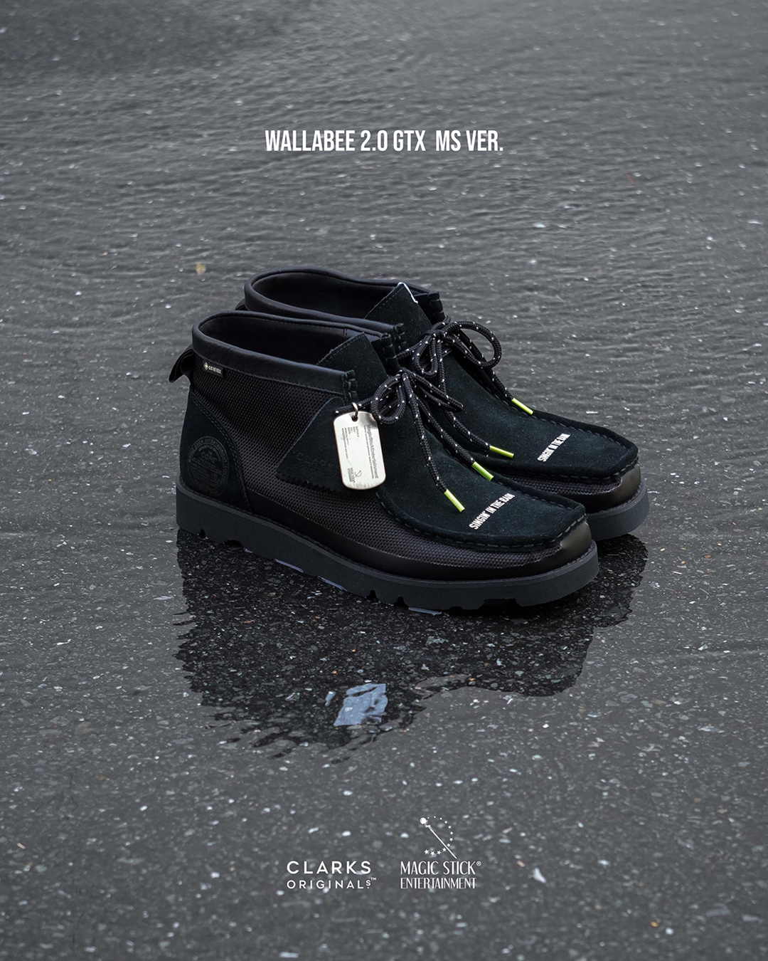MAGIC STICK × Clarks ORIGINALSのカスタムシューズ第2弾「Wallabee Boots 2.0 GTX」がゲリラリリース (マジックスティック クラークス)
