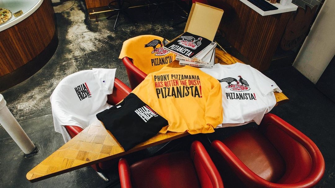 Champion × PIZZANISTA! TOKYO コラボで上野伸平氏が特別にデザインしたTEE類が4/29 発売 (チャンピオン ピザニスタ! トウキョウ)