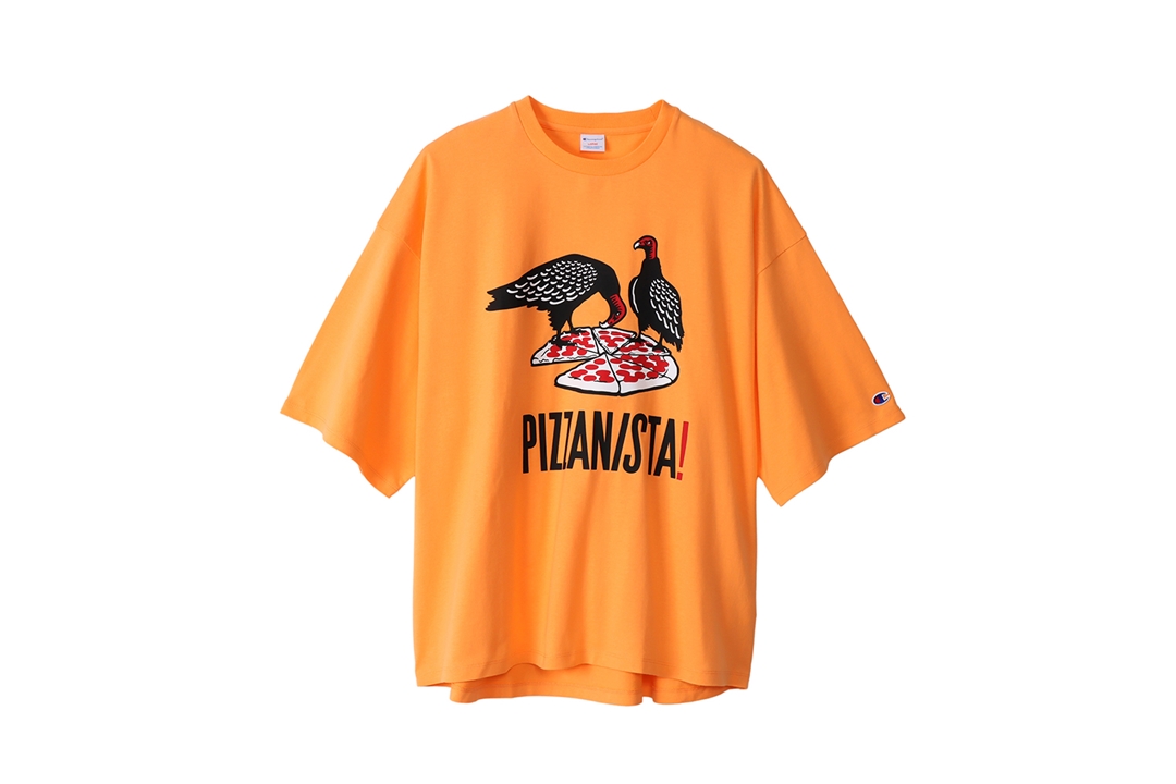 Champion × PIZZANISTA! TOKYO コラボで上野伸平氏が特別にデザインしたTEE類が4/29 発売 (チャンピオン ピザニスタ! トウキョウ)