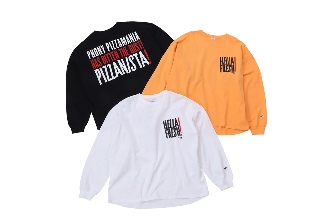 Champion × PIZZANISTA! TOKYO コラボで上野伸平氏が特別にデザインしたTEE類が4/29 発売 (チャンピオン ピザニスタ! トウキョウ)