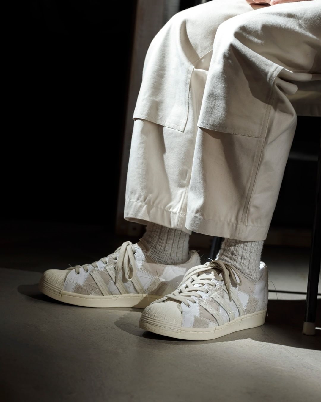 【国内 4/29 発売】RECOUTURE × atmos × adidas Originals SUPERSTAR SH “White” (リクチュール アトモス アディダス オリジナルス スーパースター SH “ホワイト”) [HQ8713]
