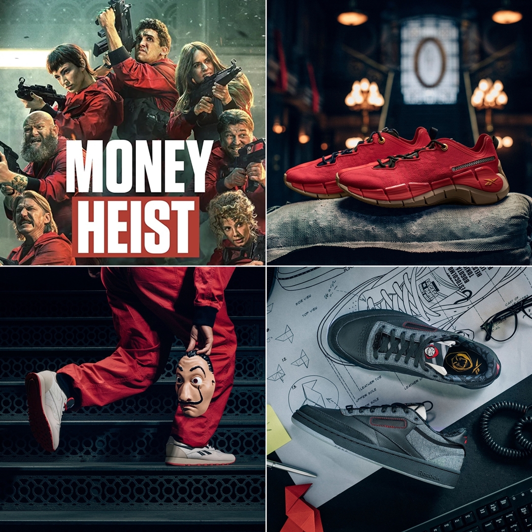 【5/4 発売】Netflixの犯罪ドラマ「ペーパー・ハウス/Money Heist」× REEBOK コラボコレクション (リーボック) [GX9440/GX9441/GX9443]