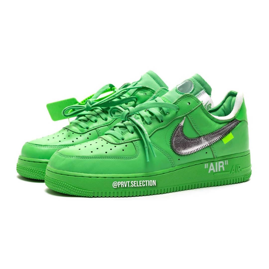 海外 9/9 発売予定！OFF-WHITE × NIKE AIR FORCE 1 LOW “Light Green Spark” (オフホワイト ナイキ エア フォース 1 ロー “ライトグリーンスパーク”) [DX1419-300]