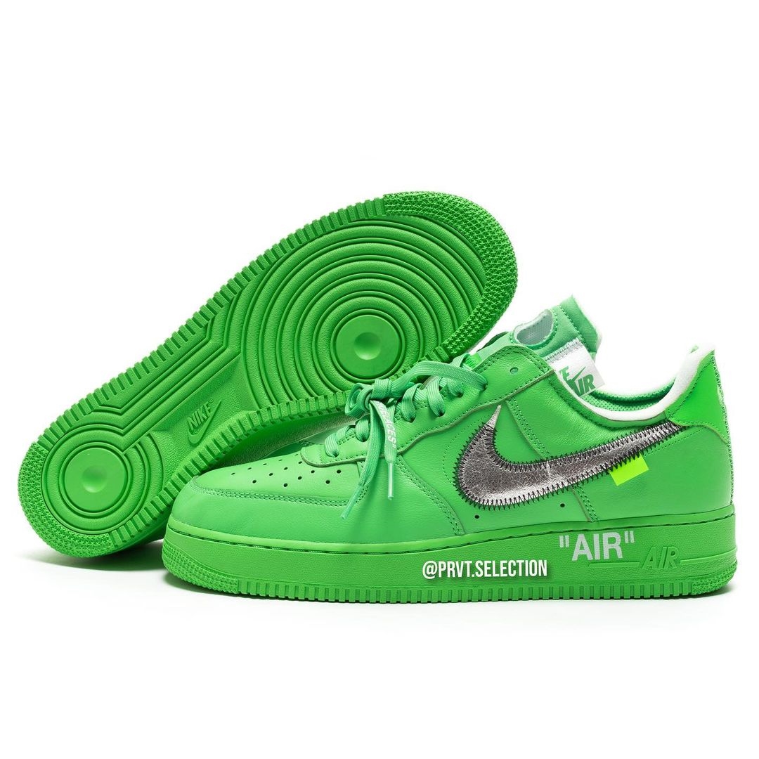 海外 9/9 発売予定！OFF-WHITE × NIKE AIR FORCE 1 LOW “Light Green Spark” (オフホワイト ナイキ エア フォース 1 ロー “ライトグリーンスパーク”) [DX1419-300]