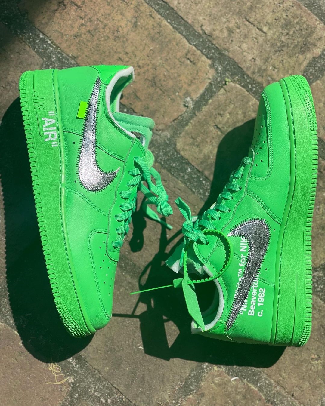 海外 9/9 発売予定！OFF-WHITE × NIKE AIR FORCE 1 LOW “Light Green Spark” (オフホワイト ナイキ エア フォース 1 ロー “ライトグリーンスパーク”) [DX1419-300]