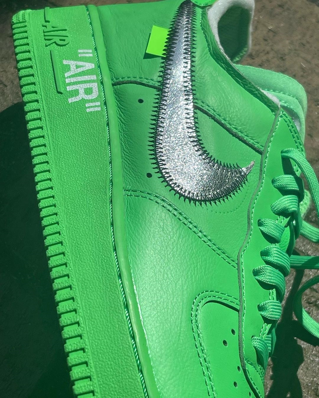 海外 9/9 発売予定！OFF-WHITE × NIKE AIR FORCE 1 LOW “Light Green Spark” (オフホワイト ナイキ エア フォース 1 ロー “ライトグリーンスパーク”) [DX1419-300]