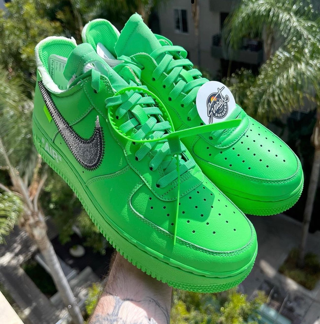 海外 9/9 発売予定！OFF-WHITE × NIKE AIR FORCE 1 LOW “Light Green Spark” (オフホワイト ナイキ エア フォース 1 ロー “ライトグリーンスパーク”) [DX1419-300]