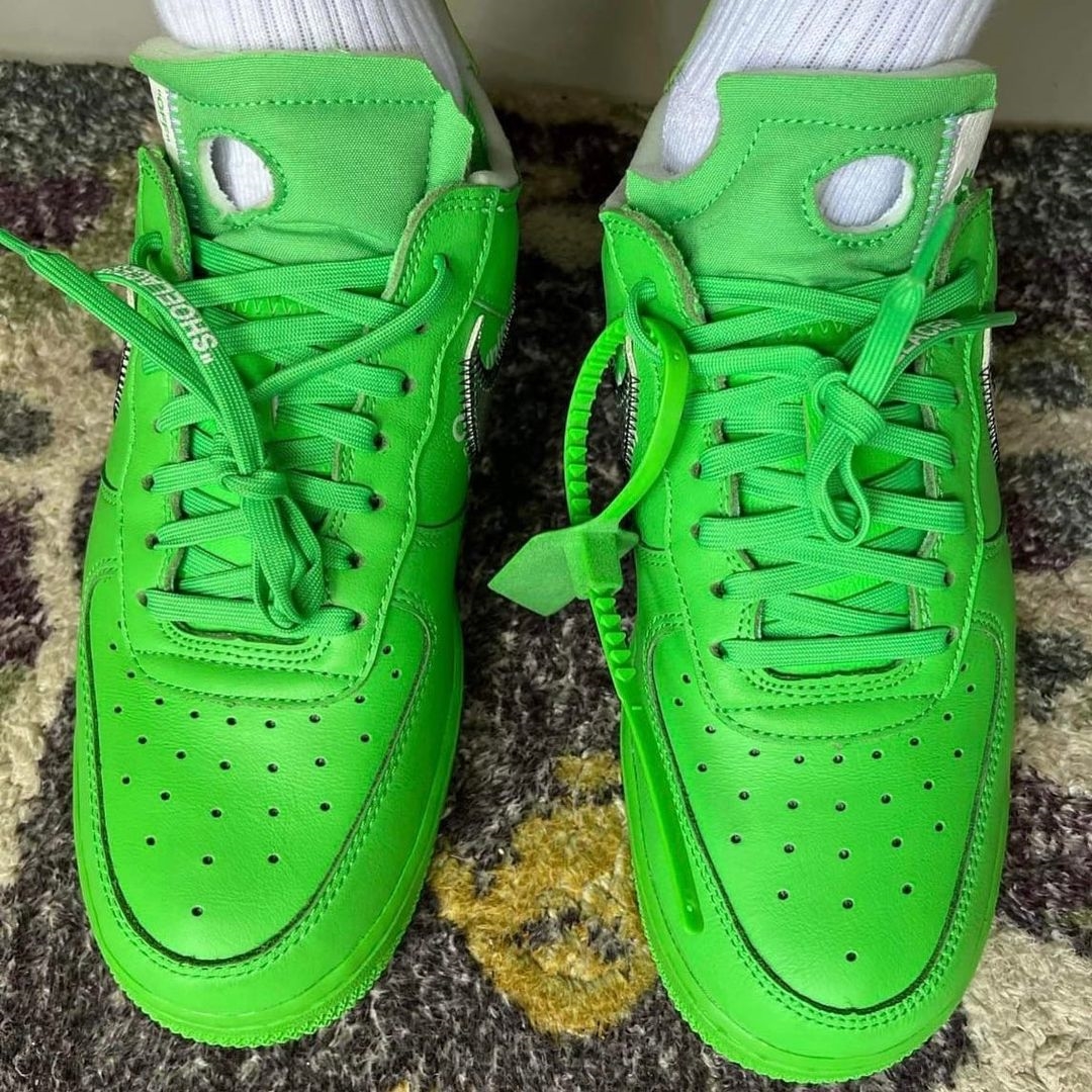 海外 9/9 発売予定！OFF-WHITE × NIKE AIR FORCE 1 LOW “Light Green Spark” (オフホワイト ナイキ エア フォース 1 ロー “ライトグリーンスパーク”) [DX1419-300]