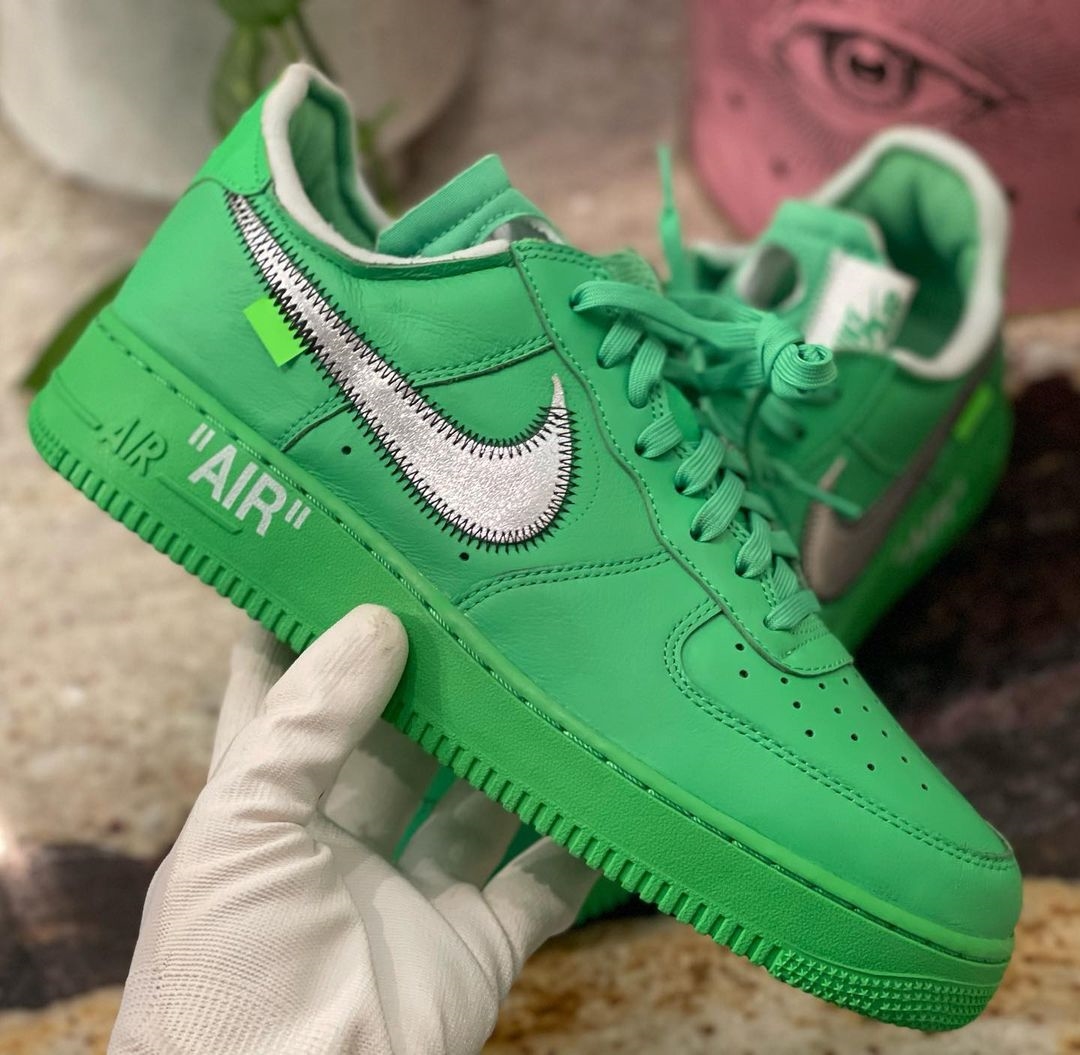 海外 9/9 発売予定！OFF-WHITE × NIKE AIR FORCE 1 LOW “Light Green Spark” (オフホワイト ナイキ エア フォース 1 ロー “ライトグリーンスパーク”) [DX1419-300]