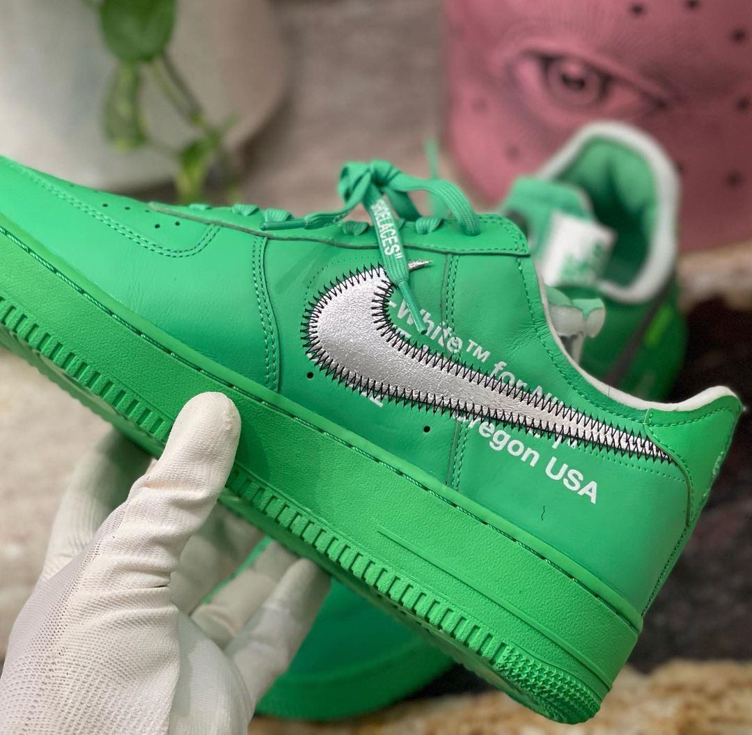 海外 9/9 発売予定！OFF-WHITE × NIKE AIR FORCE 1 LOW “Light Green Spark” (オフホワイト ナイキ エア フォース 1 ロー “ライトグリーンスパーク”) [DX1419-300]