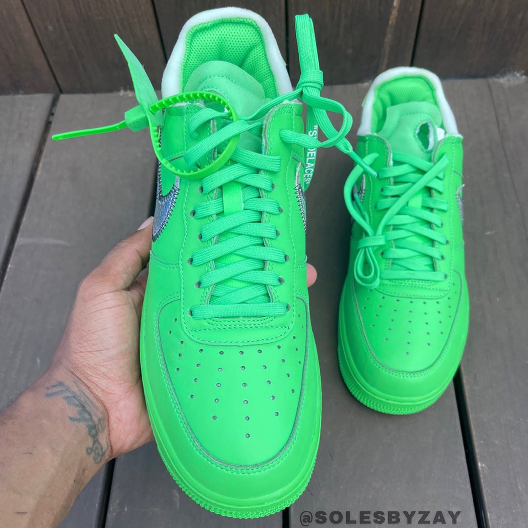 海外 9/9 発売予定！OFF-WHITE × NIKE AIR FORCE 1 LOW “Light Green Spark” (オフホワイト ナイキ エア フォース 1 ロー “ライトグリーンスパーク”) [DX1419-300]