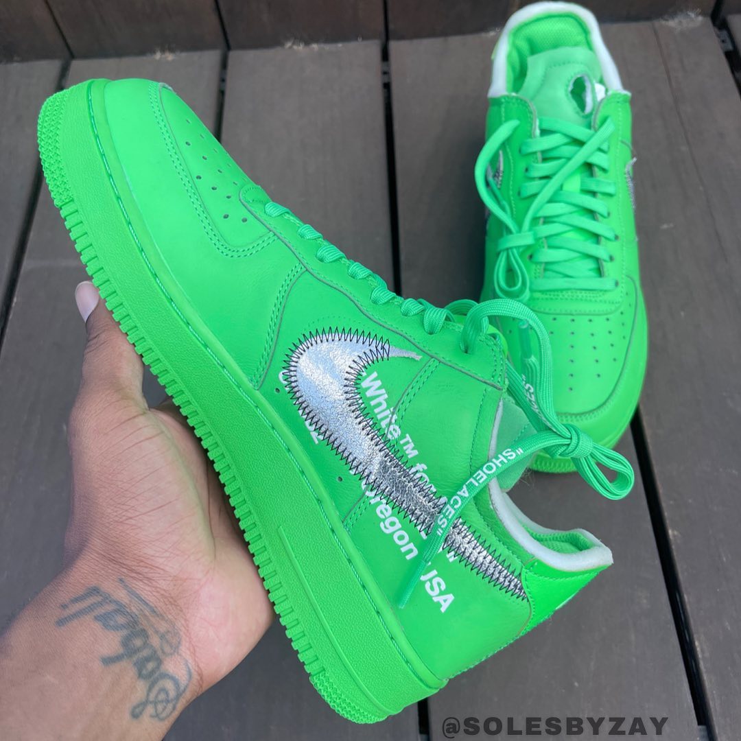 海外 9/9 発売予定！OFF-WHITE × NIKE AIR FORCE 1 LOW “Light Green Spark” (オフホワイト ナイキ エア フォース 1 ロー “ライトグリーンスパーク”) [DX1419-300]