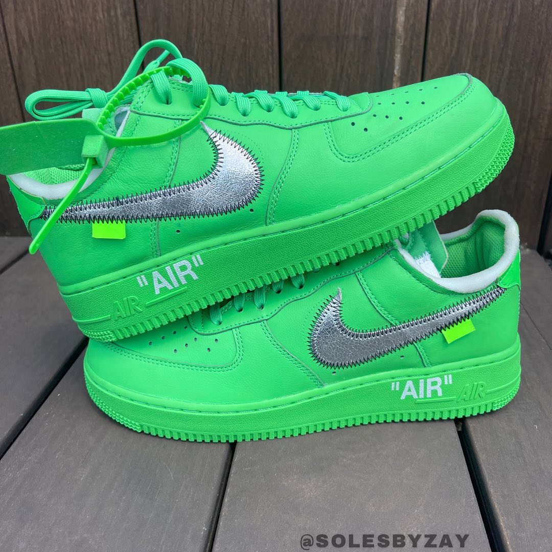 海外 9/9 発売予定！OFF-WHITE × NIKE AIR FORCE 1 LOW “Light Green Spark” (オフホワイト ナイキ エア フォース 1 ロー “ライトグリーンスパーク”) [DX1419-300]