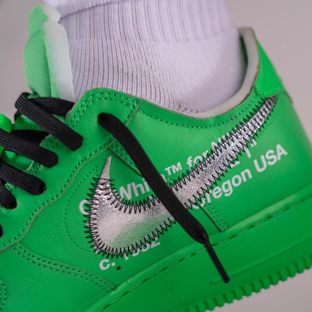 海外 9/9 発売予定！OFF-WHITE × NIKE AIR FORCE 1 LOW “Light Green Spark” (オフホワイト ナイキ エア フォース 1 ロー “ライトグリーンスパーク”) [DX1419-300]