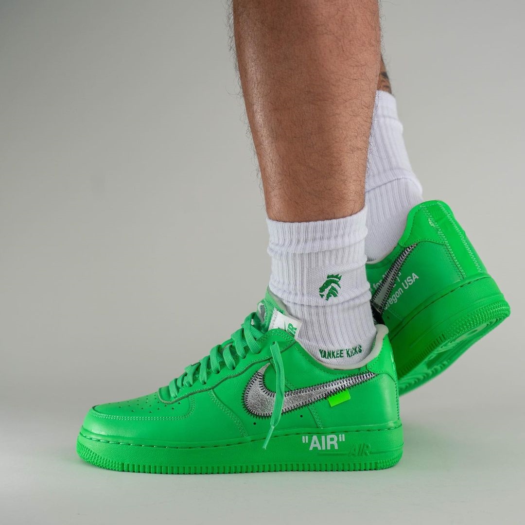 海外 9/9 発売予定！OFF-WHITE × NIKE AIR FORCE 1 LOW “Light Green Spark” (オフホワイト ナイキ エア フォース 1 ロー “ライトグリーンスパーク”) [DX1419-300]