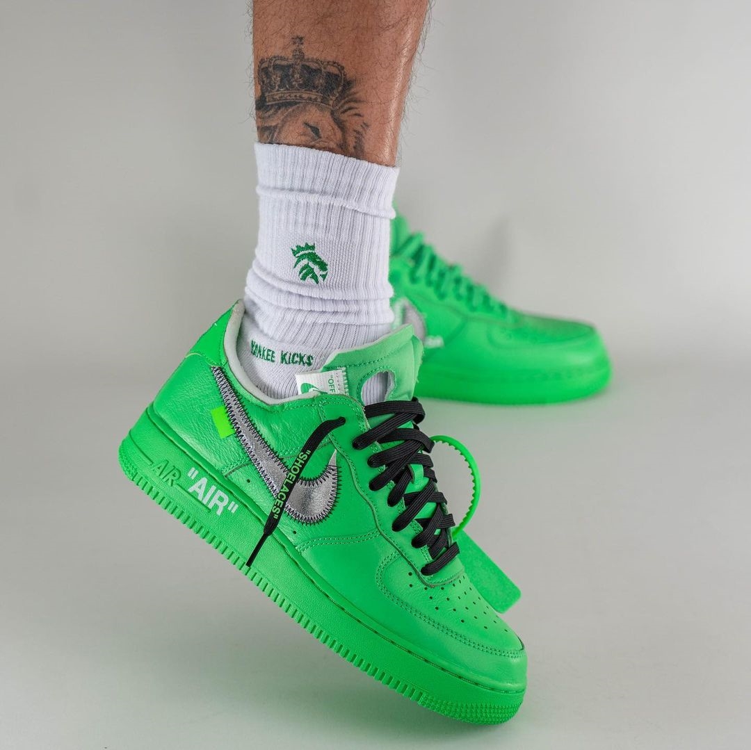 海外 9/9 発売予定！OFF-WHITE × NIKE AIR FORCE 1 LOW “Light Green Spark” (オフホワイト ナイキ エア フォース 1 ロー “ライトグリーンスパーク”) [DX1419-300]