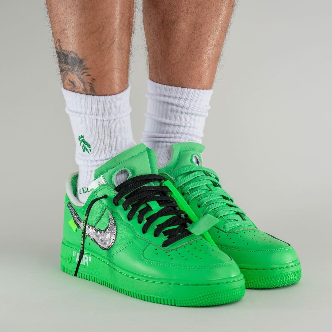 海外 9/9 発売予定！OFF-WHITE × NIKE AIR FORCE 1 LOW “Light Green Spark” (オフホワイト ナイキ エア フォース 1 ロー “ライトグリーンスパーク”) [DX1419-300]