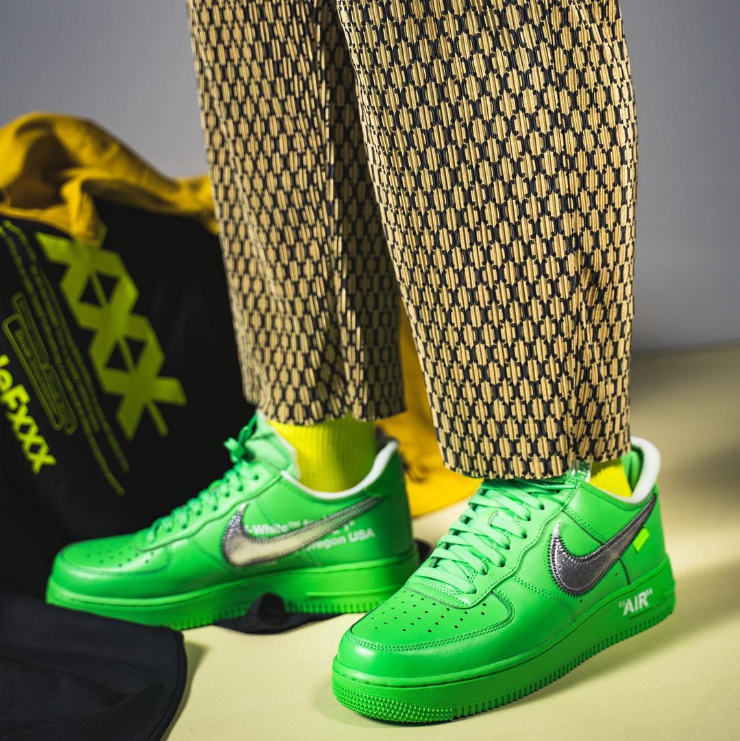 海外 9/9 発売予定！OFF-WHITE × NIKE AIR FORCE 1 LOW “Light Green Spark” (オフホワイト ナイキ エア フォース 1 ロー “ライトグリーンスパーク”) [DX1419-300]