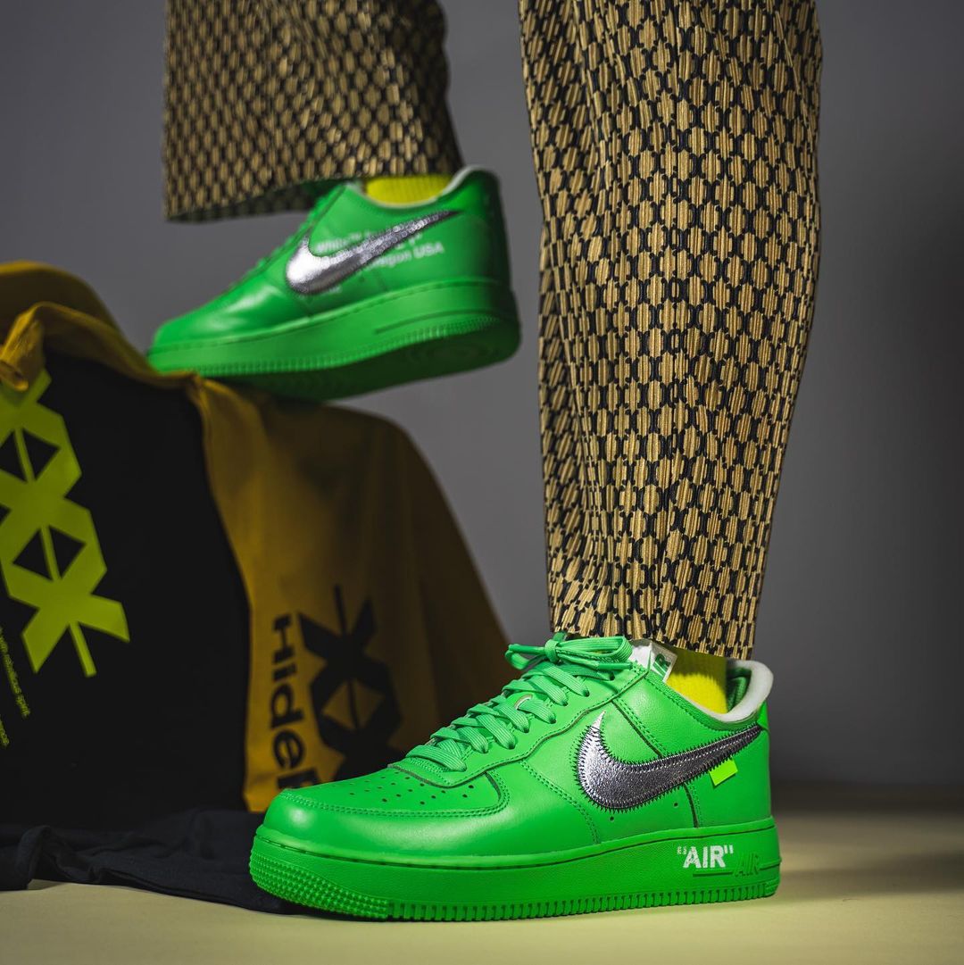 海外 9/9 発売予定！OFF-WHITE × NIKE AIR FORCE 1 LOW “Light Green Spark” (オフホワイト ナイキ エア フォース 1 ロー “ライトグリーンスパーク”) [DX1419-300]