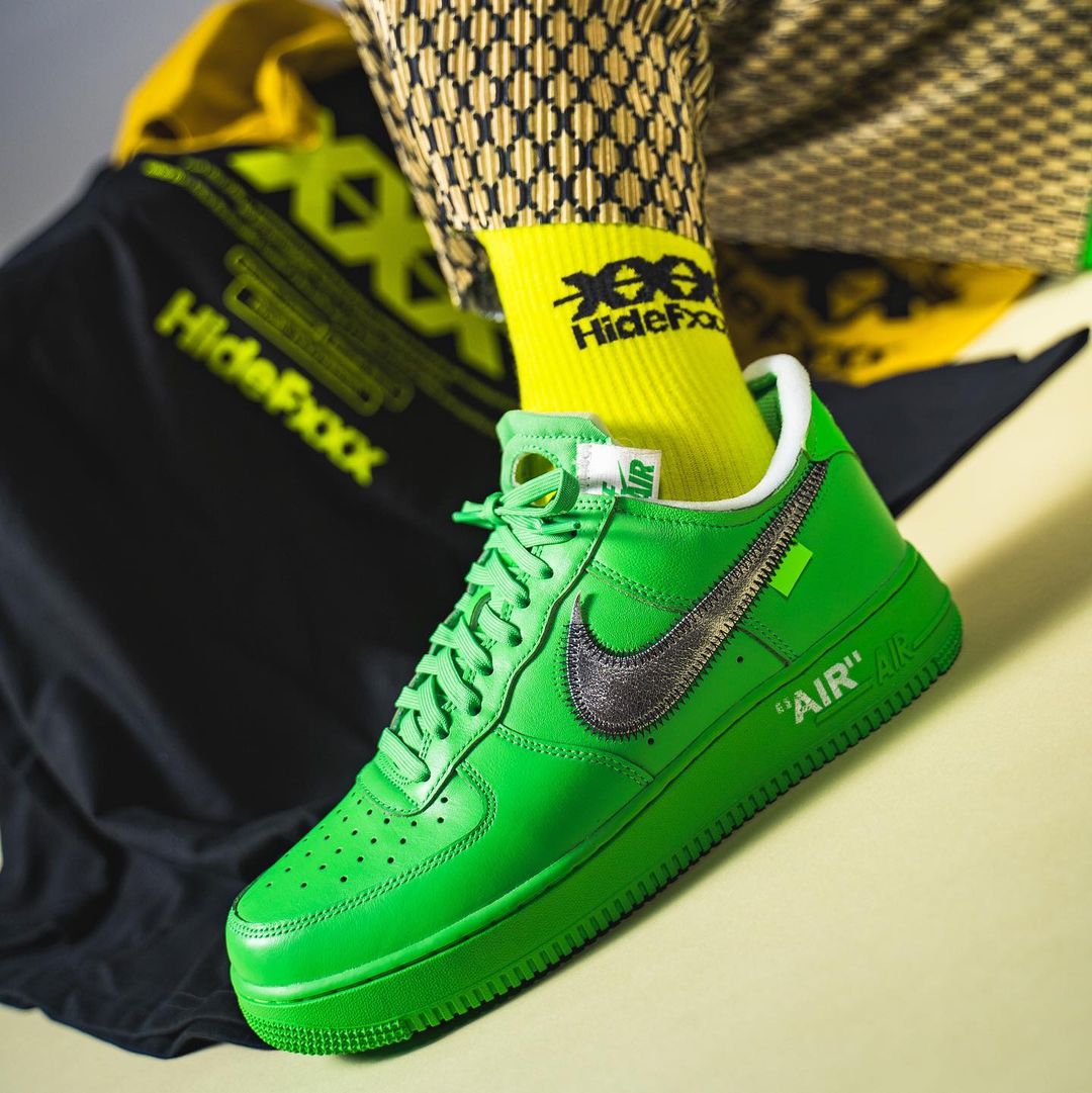 海外 9/9 発売予定！OFF-WHITE × NIKE AIR FORCE 1 LOW “Light Green Spark” (オフホワイト ナイキ エア フォース 1 ロー “ライトグリーンスパーク”) [DX1419-300]