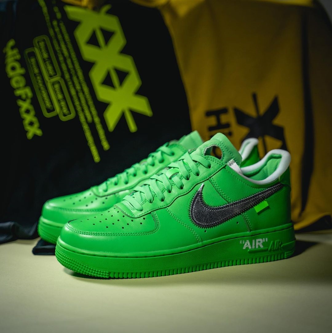 海外 9/9 発売予定！OFF-WHITE × NIKE AIR FORCE 1 LOW “Light Green Spark” (オフホワイト ナイキ エア フォース 1 ロー “ライトグリーンスパーク”) [DX1419-300]