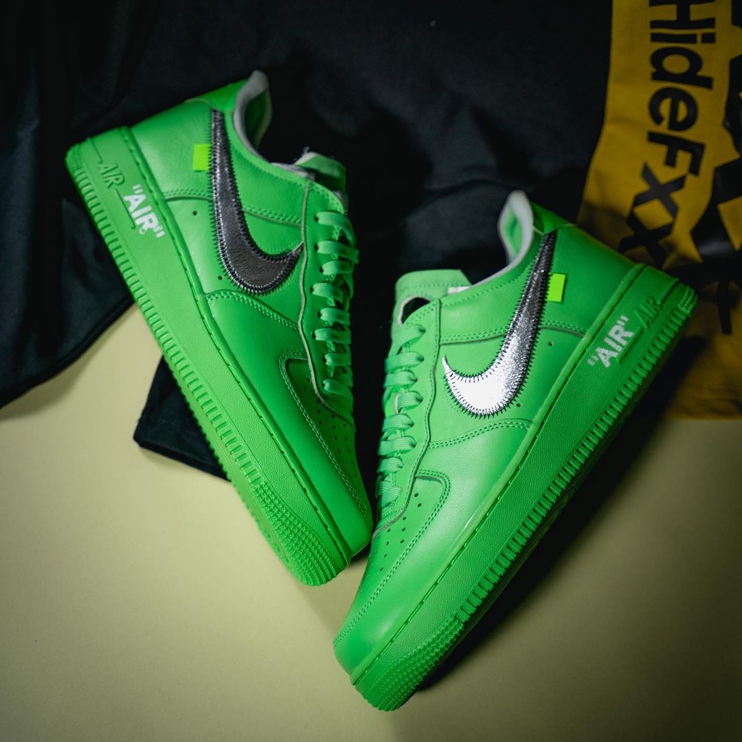 海外 9/9 発売予定！OFF-WHITE × NIKE AIR FORCE 1 LOW “Light Green Spark” (オフホワイト ナイキ エア フォース 1 ロー “ライトグリーンスパーク”) [DX1419-300]