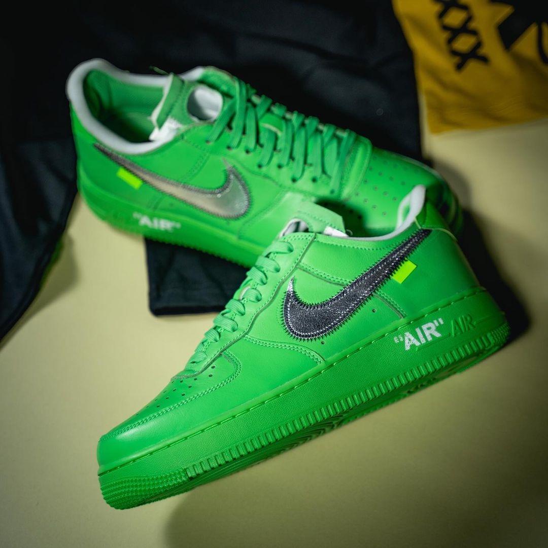 海外 9/9 発売予定！OFF-WHITE × NIKE AIR FORCE 1 LOW “Light Green Spark” (オフホワイト ナイキ エア フォース 1 ロー “ライトグリーンスパーク”) [DX1419-300]