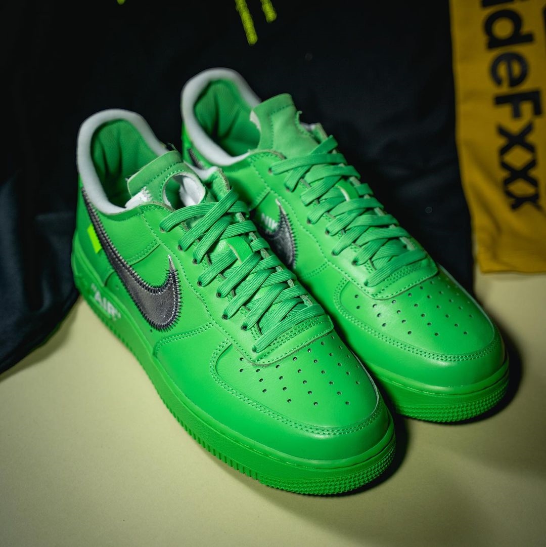 海外 9/9 発売予定！OFF-WHITE × NIKE AIR FORCE 1 LOW “Light Green Spark” (オフホワイト ナイキ エア フォース 1 ロー “ライトグリーンスパーク”) [DX1419-300]