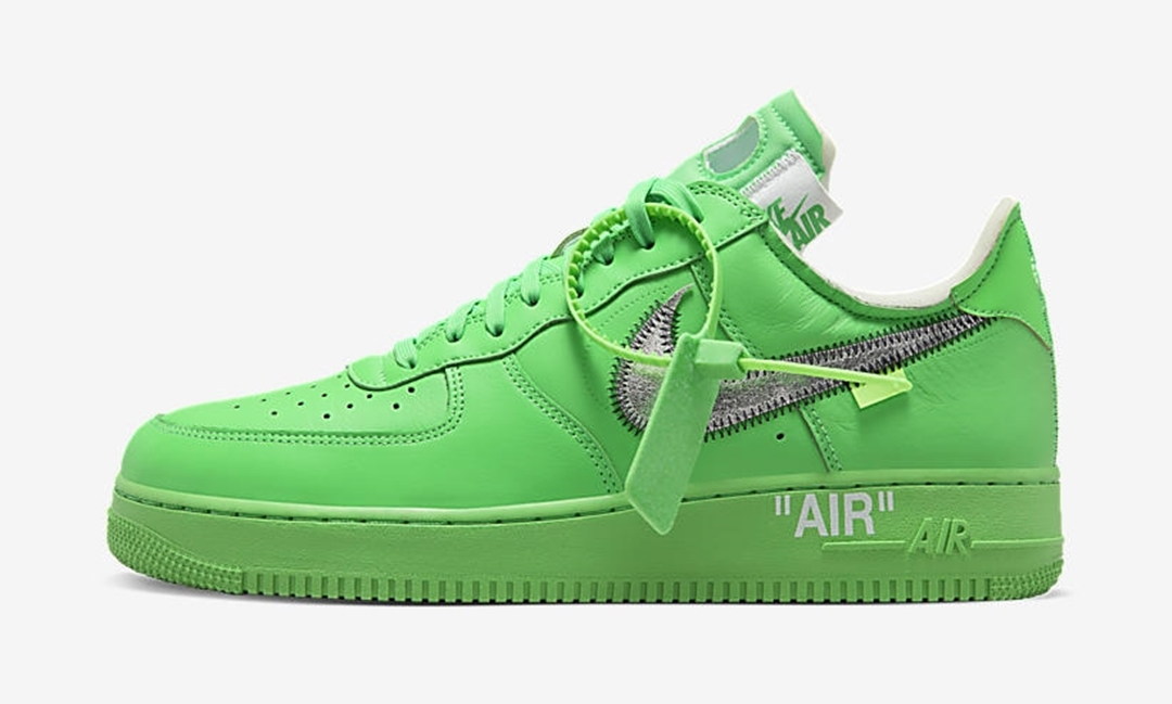 海外 9/9 発売予定！OFF-WHITE × NIKE AIR FORCE 1 LOW “Light Green Spark” (オフホワイト ナイキ エア フォース 1 ロー “ライトグリーンスパーク”) [DX1419-300]