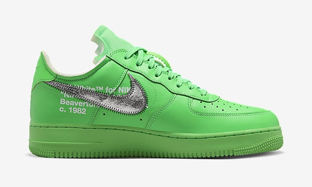 海外 9/9 発売予定！OFF-WHITE × NIKE AIR FORCE 1 LOW “Light Green Spark” (オフホワイト ナイキ エア フォース 1 ロー “ライトグリーンスパーク”) [DX1419-300]