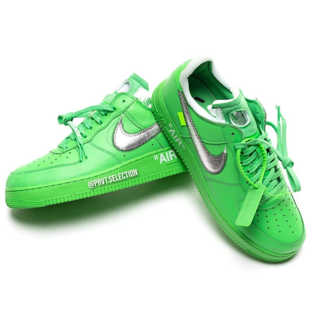 海外 9/9 発売予定！OFF-WHITE × NIKE AIR FORCE 1 LOW “Light Green Spark” (オフホワイト ナイキ エア フォース 1 ロー “ライトグリーンスパーク”) [DX1419-300]