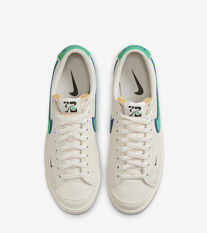 2022年 発売予定！ナイキ ブレーザー ロー 77 “ダブルスウッシュ/ホワイト/グリーン” (NIKE BLAZER LOW 77 “Double Swoosh/White/Green”) [DO9777-001]